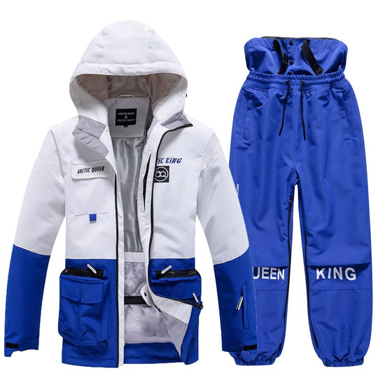 Unisex Insulated Ski Suit – Two-Piece Breathable Jacket and Snow Trousers