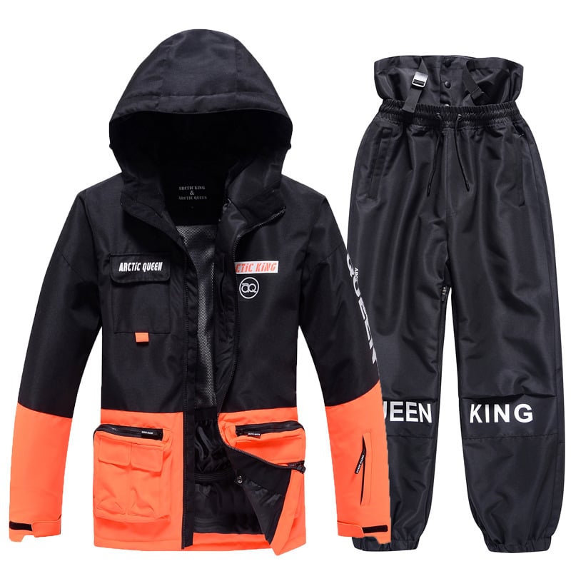 Unisex Insulated Ski Suit – Two-Piece Breathable Jacket and Snow Trousers