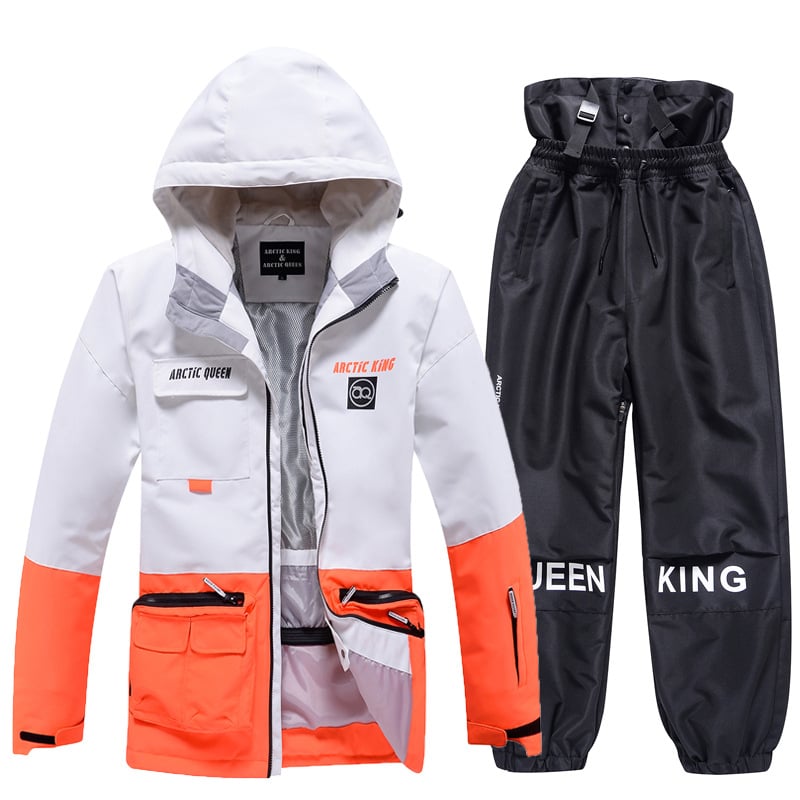 Unisex Insulated Ski Suit – Two-Piece Breathable Jacket and Snow Trousers