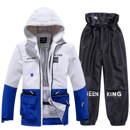 Unisex Insulated Ski Suit – Two-Piece Breathable Jacket and Snow Trousers