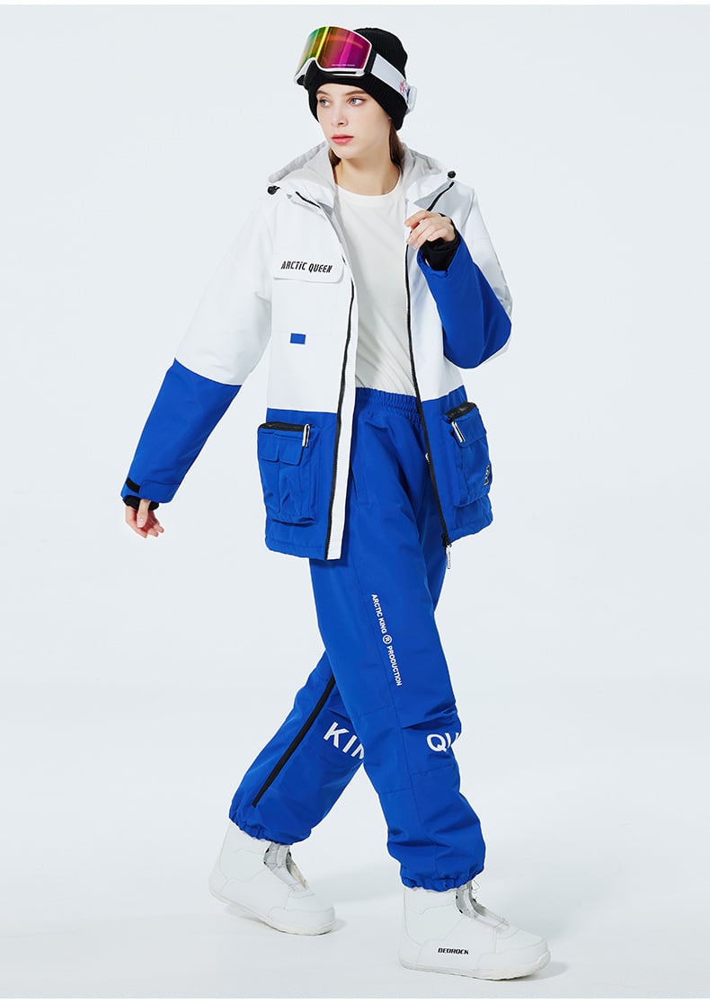 Unisex Insulated Ski Suit – Two-Piece Breathable Jacket and Snow Trousers