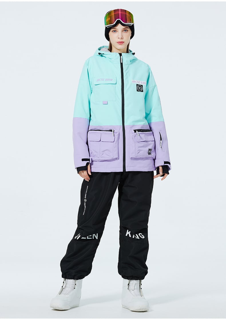 Unisex Insulated Ski Suit – Two-Piece Breathable Jacket and Snow Trousers