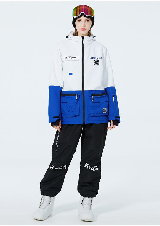 Unisex Insulated Ski Suit – Two-Piece Breathable Jacket and Snow Trousers