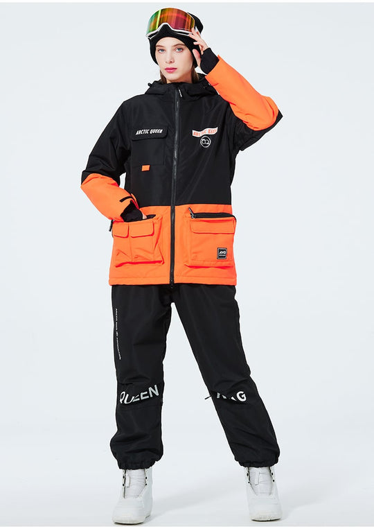 Unisex Insulated Ski Suit – Two-Piece Breathable Jacket and Snow Trousers