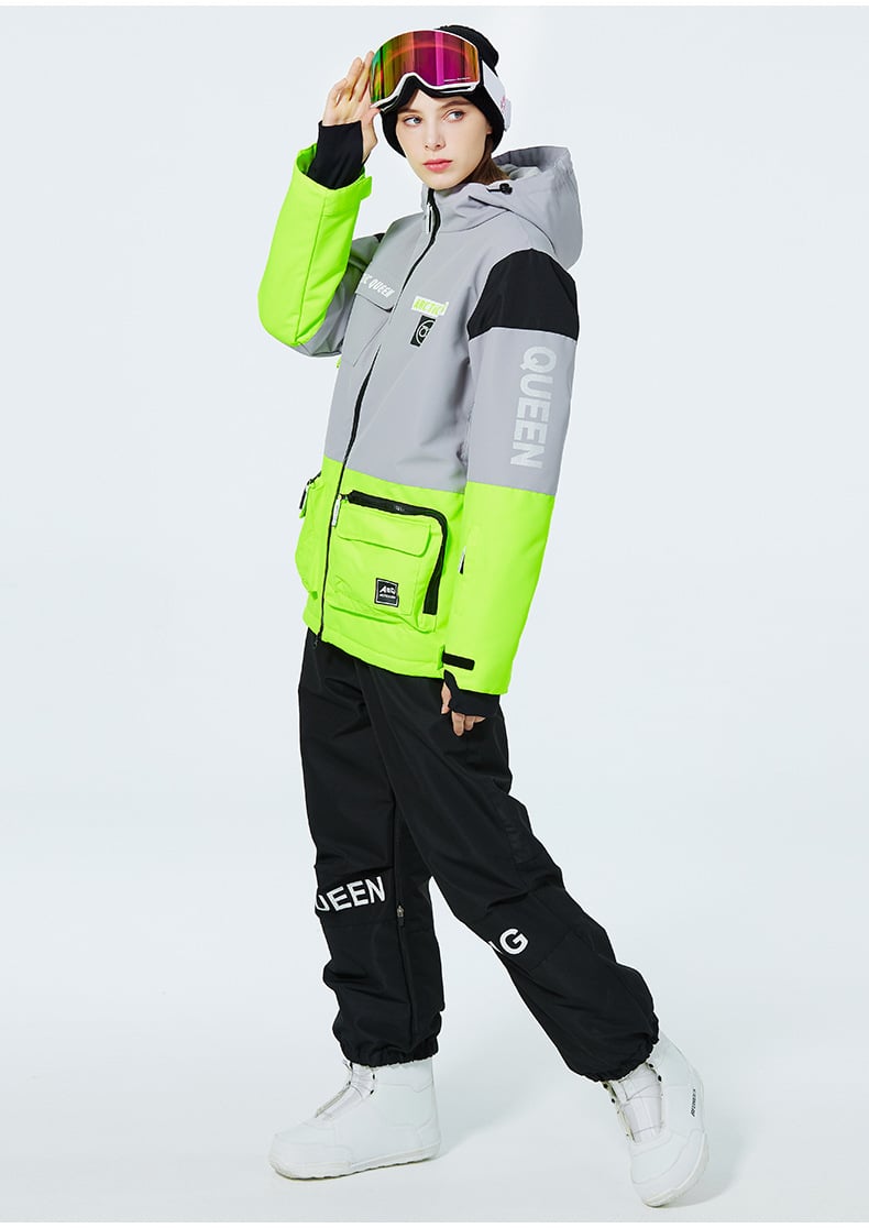 Unisex Insulated Ski Suit – Two-Piece Breathable Jacket and Snow Trousers