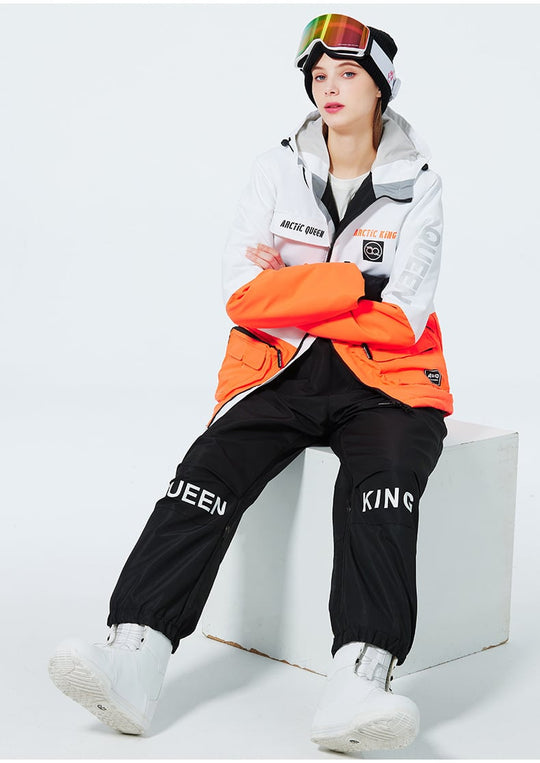 Unisex Insulated Ski Suit – Two-Piece Breathable Jacket and Snow Trousers
