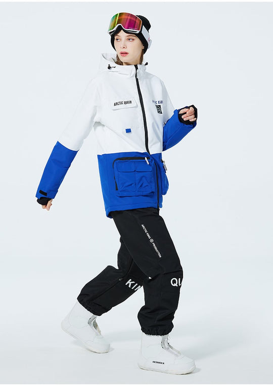 Unisex Insulated Ski Suit – Two-Piece Breathable Jacket and Snow Trousers