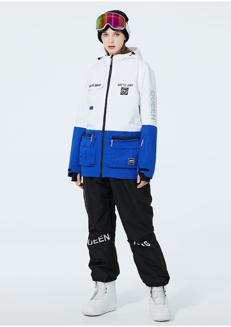 Unisex Insulated Ski Suit – Two-Piece Breathable Jacket and Snow Trousers
