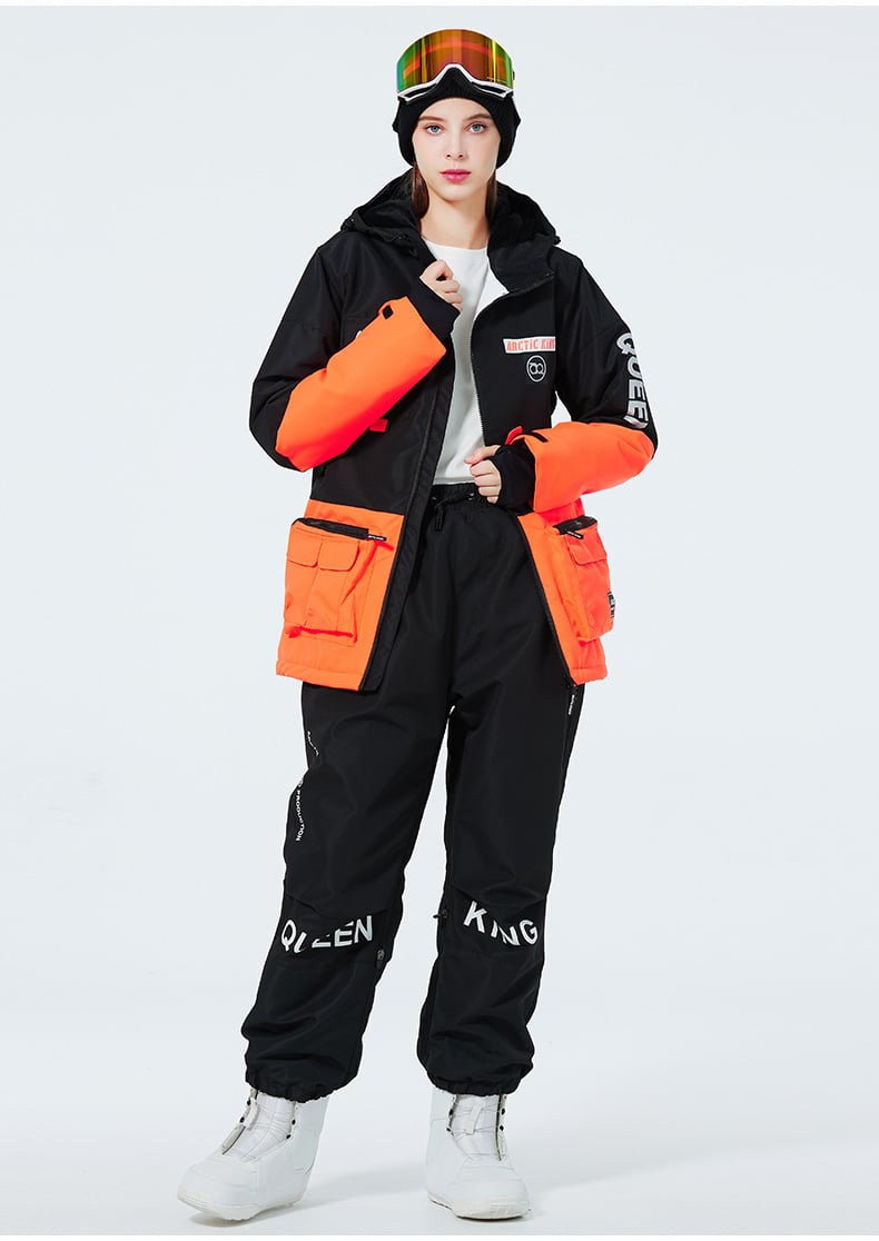 Unisex Insulated Ski Suit – Two-Piece Breathable Jacket and Snow Trousers