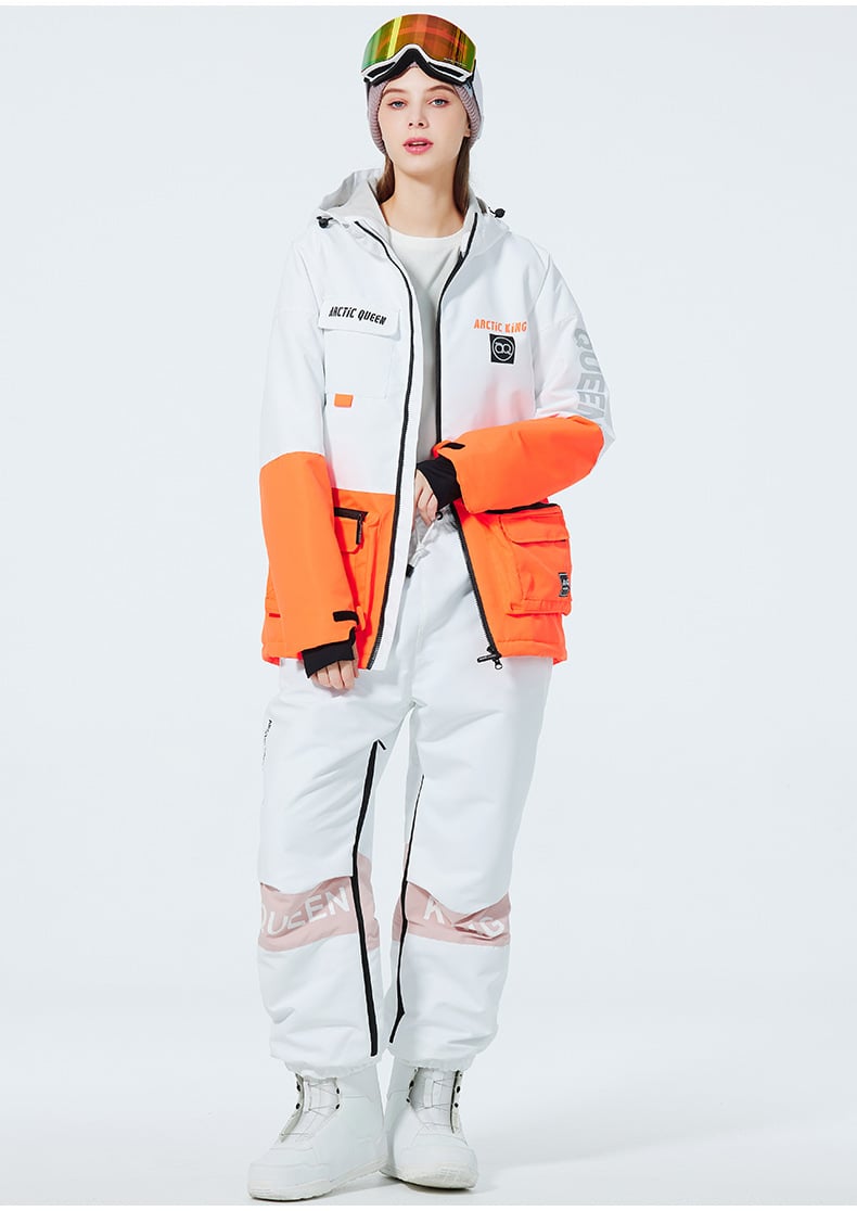 Unisex Insulated Ski Suit – Two-Piece Breathable Jacket and Snow Trousers