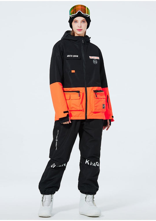 Unisex Insulated Ski Suit – Two-Piece Breathable Jacket and Snow Trousers