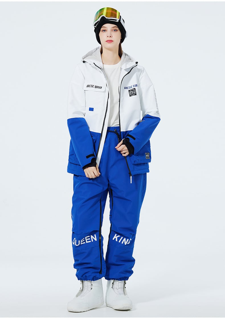 Unisex Insulated Ski Suit – Two-Piece Breathable Jacket and Snow Trousers