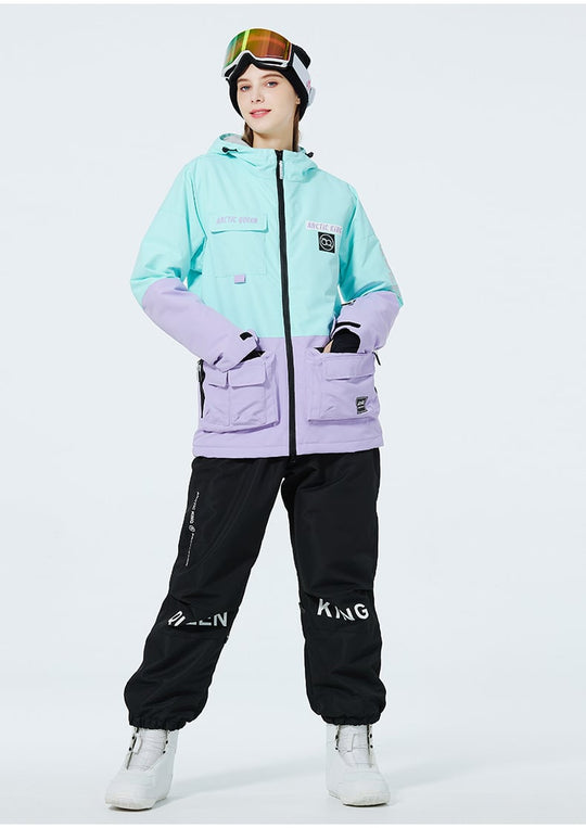 Unisex Insulated Ski Suit – Two-Piece Breathable Jacket and Snow Trousers