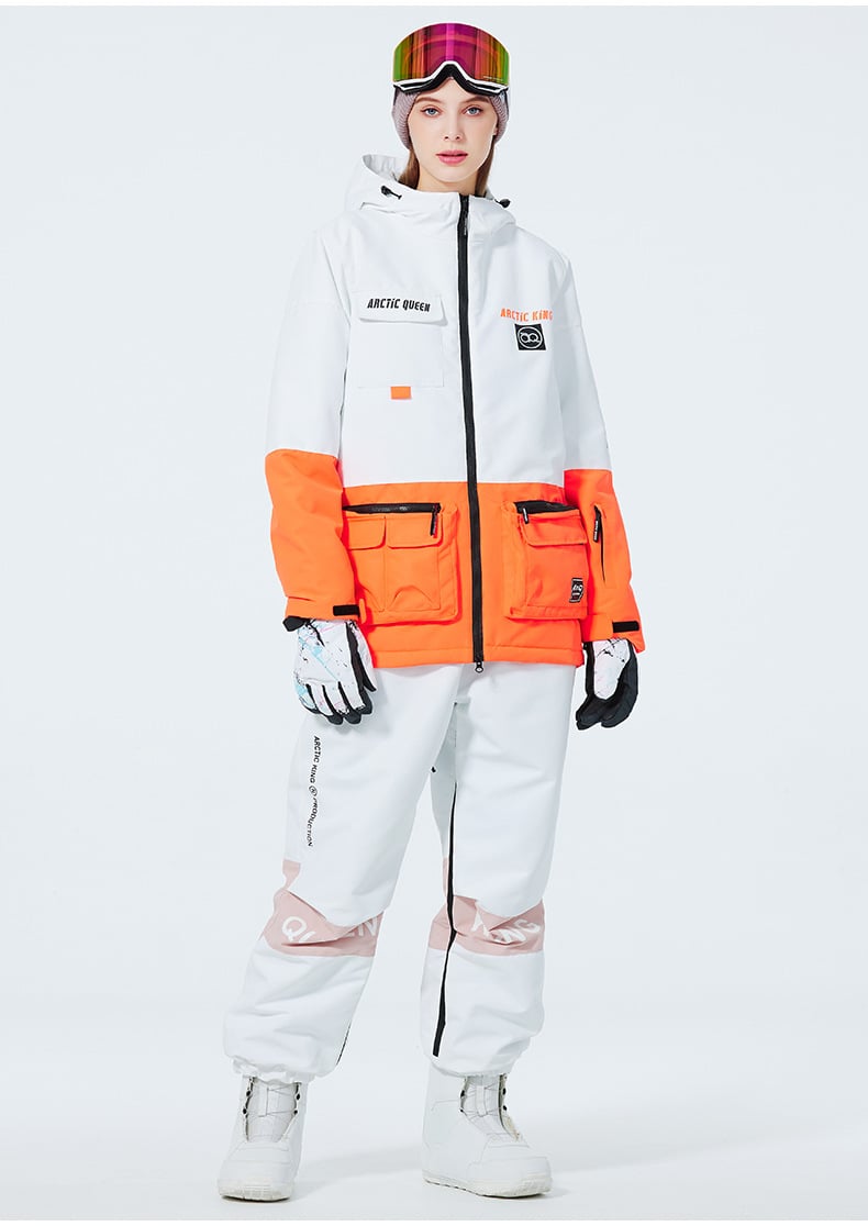 Unisex Insulated Ski Suit – Two-Piece Breathable Jacket and Snow Trousers