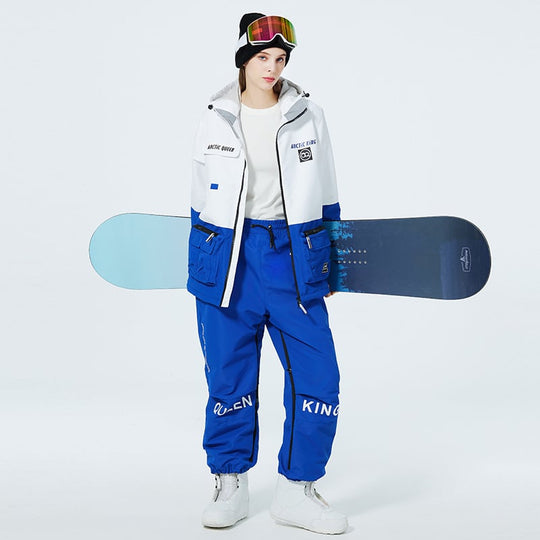 Unisex Insulated Ski Suit – Two-Piece Breathable Jacket and Snow Trousers