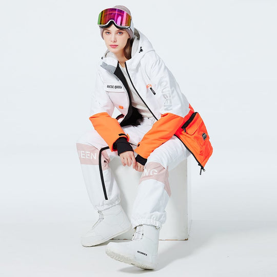Unisex Insulated Ski Suit – Two-Piece Breathable Jacket and Snow Trousers