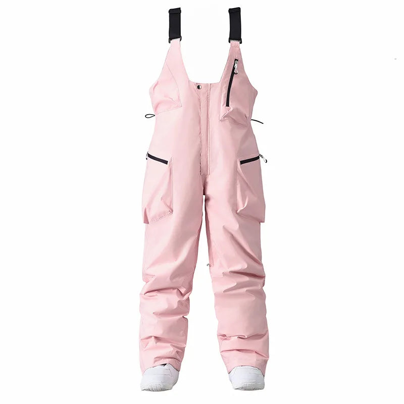 Unisex Ski Bib Pants – Waterproof Snow Trousers with Adjustable Braces