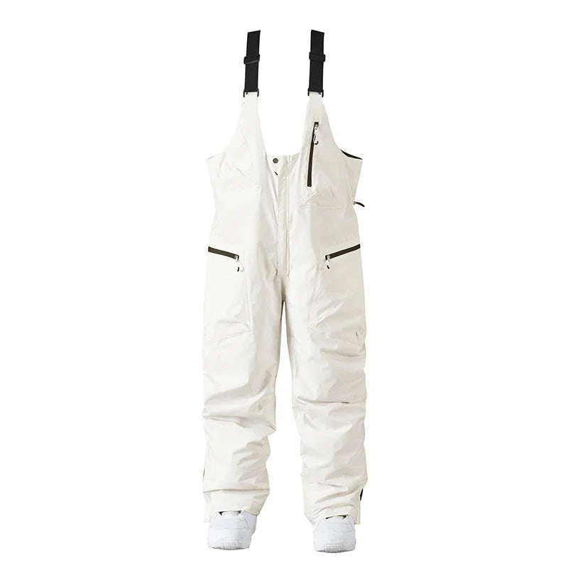 Unisex Ski Bib Pants – Waterproof Snow Trousers with Adjustable Braces