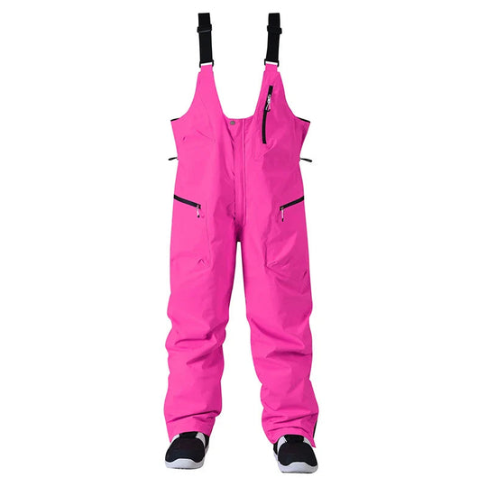 Unisex Ski Bib Pants – Waterproof Snow Trousers with Adjustable Braces