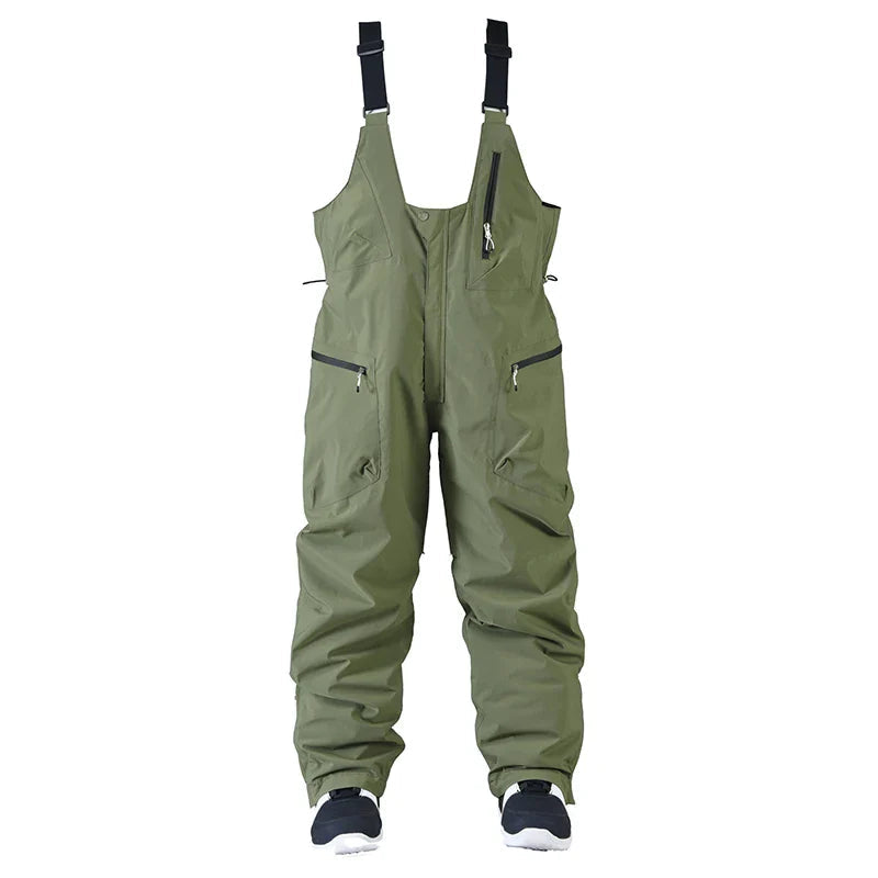 Unisex Ski Bib Pants – Waterproof Snow Trousers with Adjustable Braces