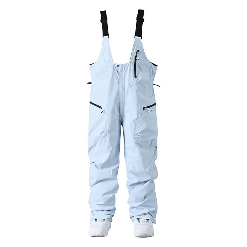 Unisex Ski Bib Pants – Waterproof Snow Trousers with Adjustable Braces