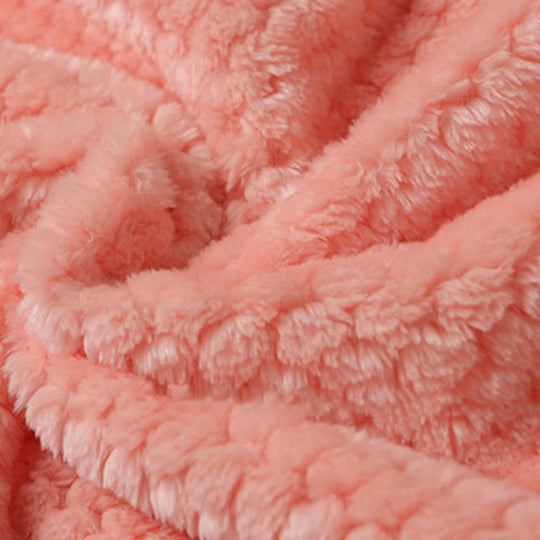 Unisex Thick Fleece Bathrobe – Warm Belted Robe with Large Pockets
