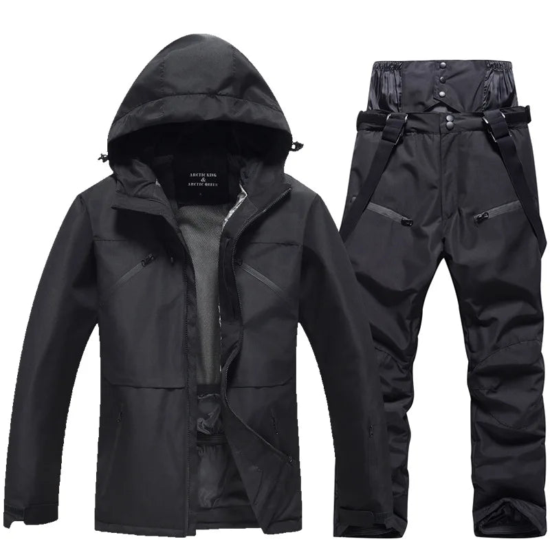 Unisex Two-Piece Ski Suit – Insulated Jacket and Snow Trousers