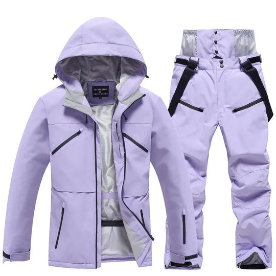 Unisex Two-Piece Ski Suit – Insulated Jacket and Snow Trousers