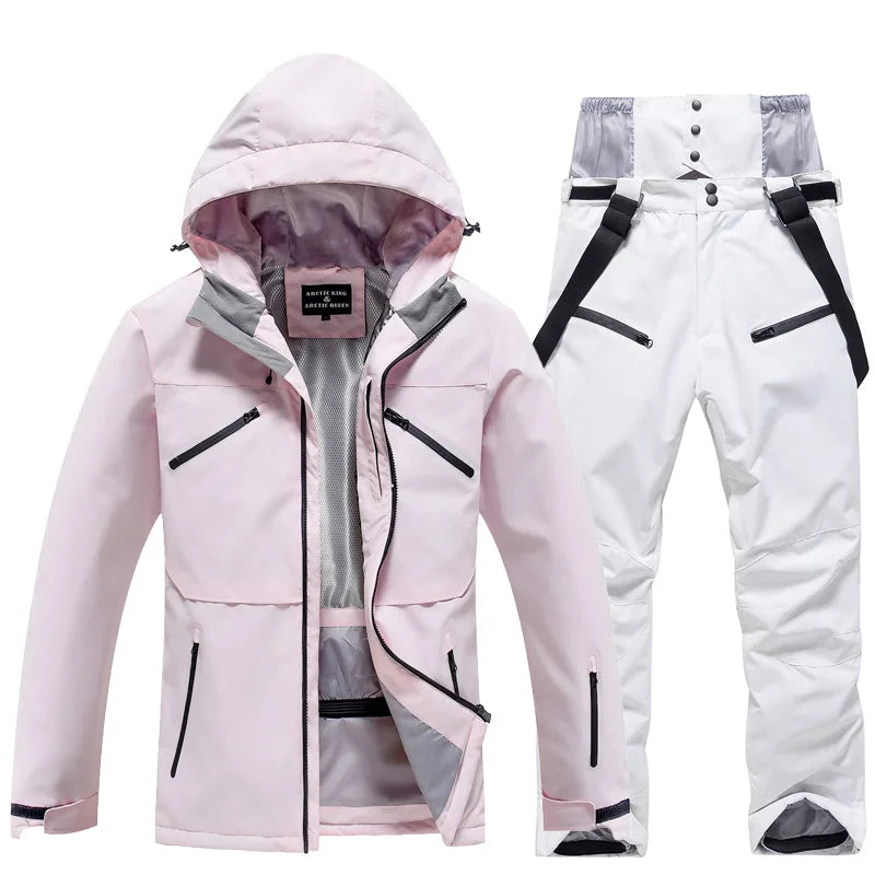 Unisex Two-Piece Ski Suit – Insulated Jacket and Snow Trousers