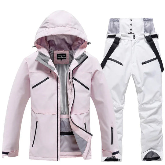 Unisex Two-Piece Ski Suit – Insulated Jacket and Snow Trousers