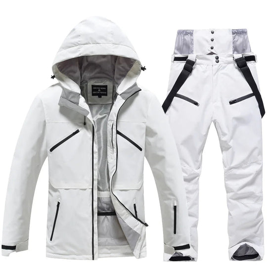 Unisex Two-Piece Ski Suit – Insulated Jacket and Snow Trousers