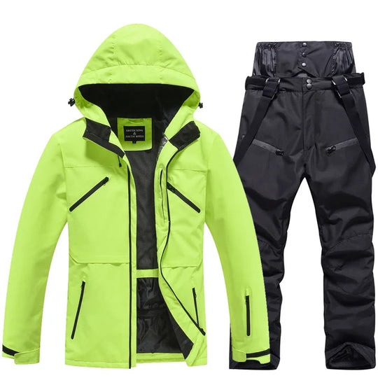 Unisex Two-Piece Ski Suit – Insulated Jacket and Snow Trousers