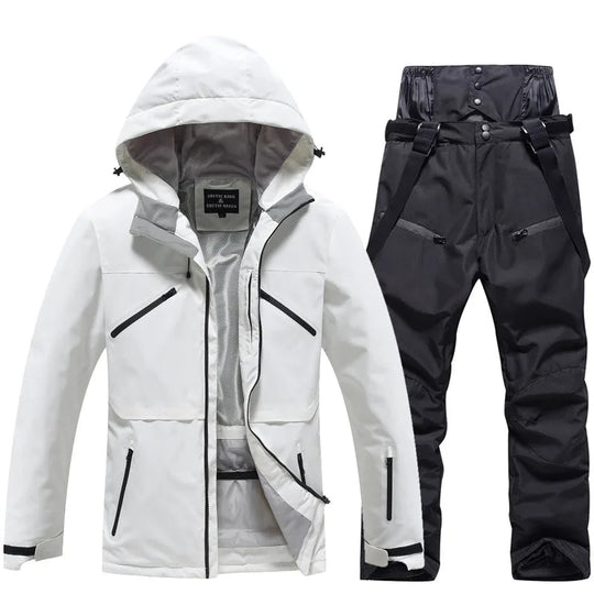 Unisex Two-Piece Ski Suit – Insulated Jacket and Snow Trousers