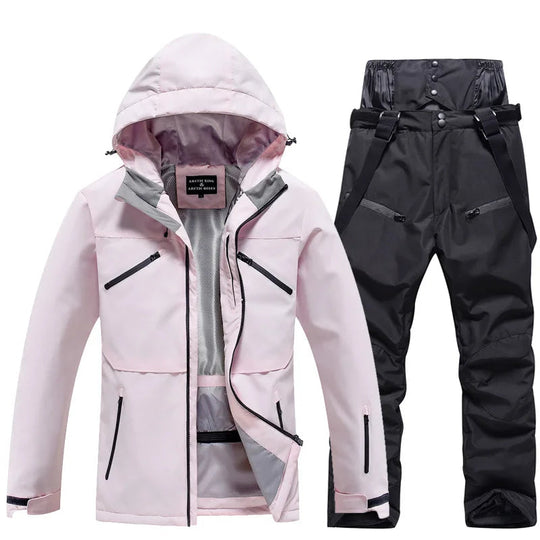 Unisex Two-Piece Ski Suit – Insulated Jacket and Snow Trousers
