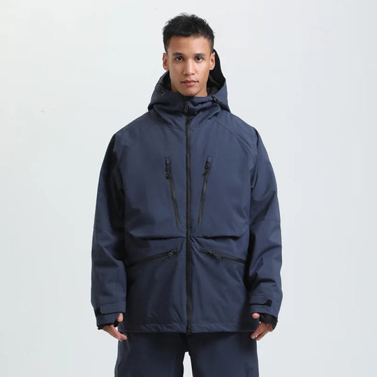 Unisex Water-Repellent Snowboard Jacket – Breathable Hooded Winter Coat