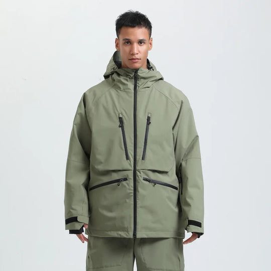 Unisex Water-Repellent Snowboard Jacket – Breathable Hooded Winter Coat
