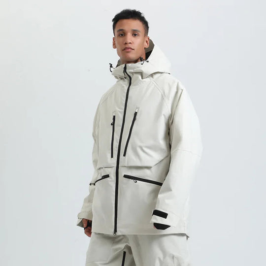 Unisex Water-Repellent Snowboard Jacket – Breathable Hooded Winter Coat