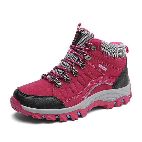 Unisex Waterproof Hiking Boots with All-Terrain Sole and Reinforced Ankle Support