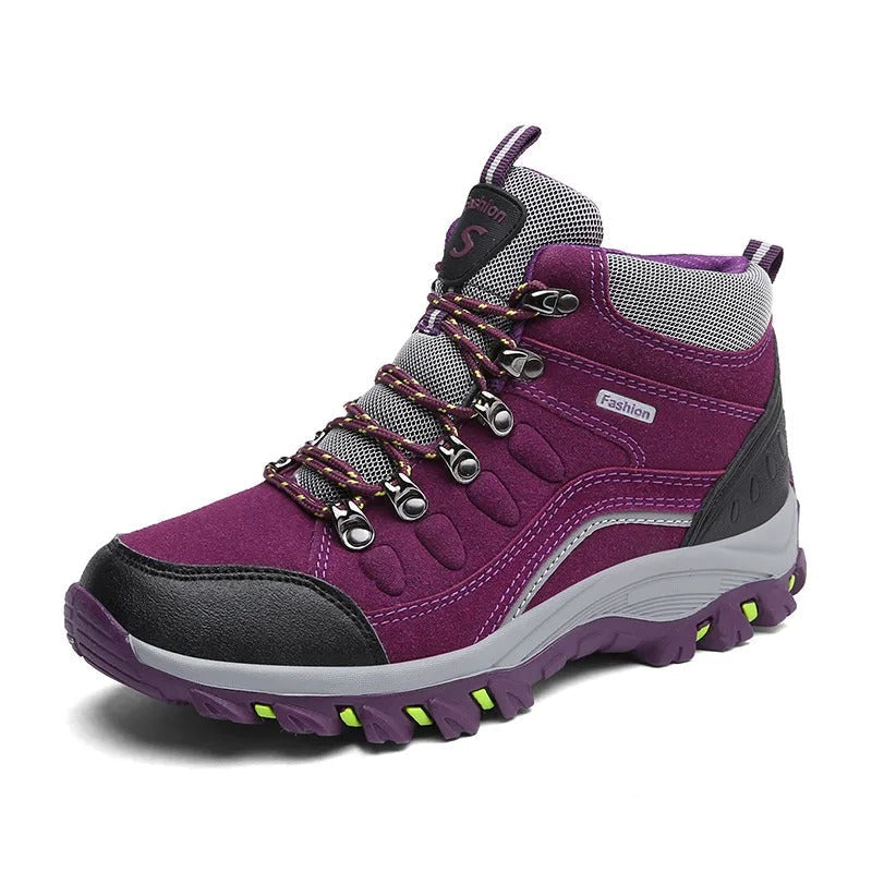 Unisex Waterproof Hiking Boots with All-Terrain Sole and Reinforced Ankle Support