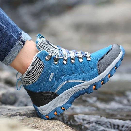 Unisex Waterproof Hiking Boots with All-Terrain Sole and Reinforced Ankle Support