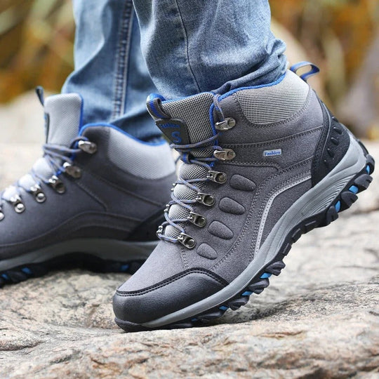 Unisex Waterproof Hiking Boots with All-Terrain Sole and Reinforced Ankle Support