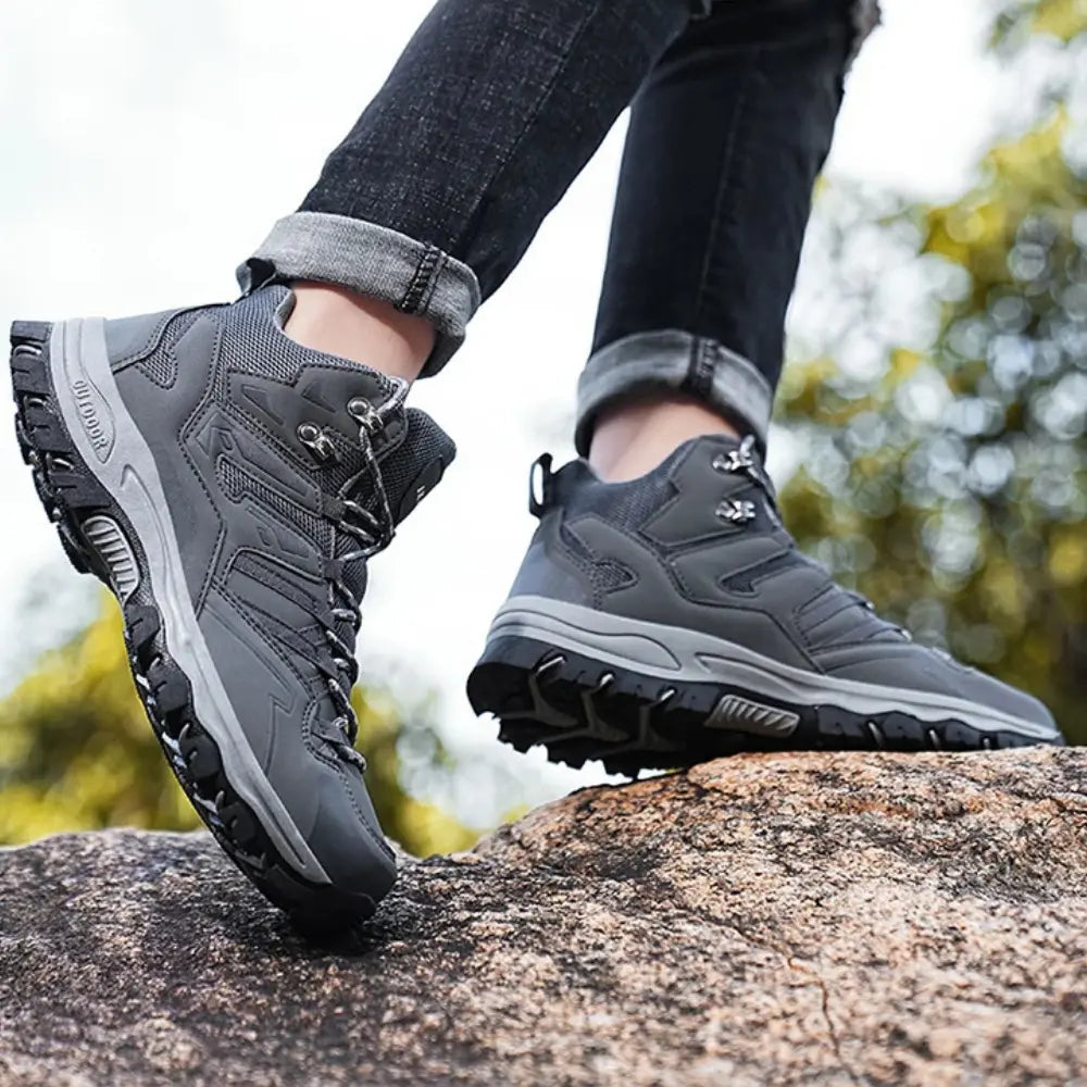 Unisex Waterproof Hiking Boots with Wide Forefoot and Reinforced Support