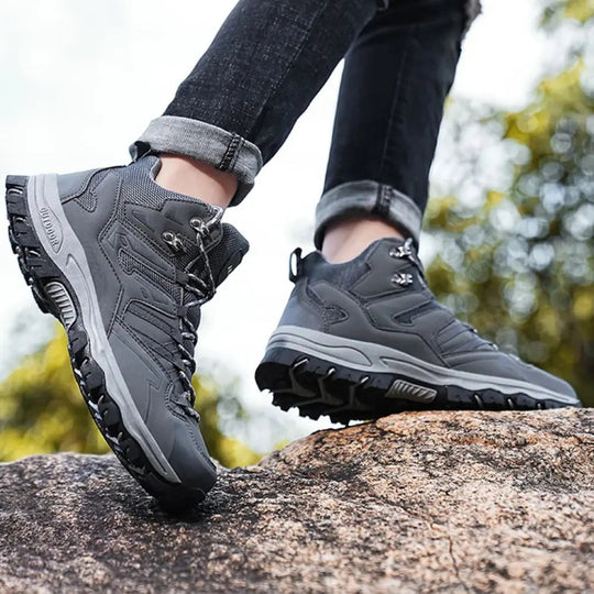 Unisex Waterproof Hiking Boots with Wide Forefoot and Reinforced Support