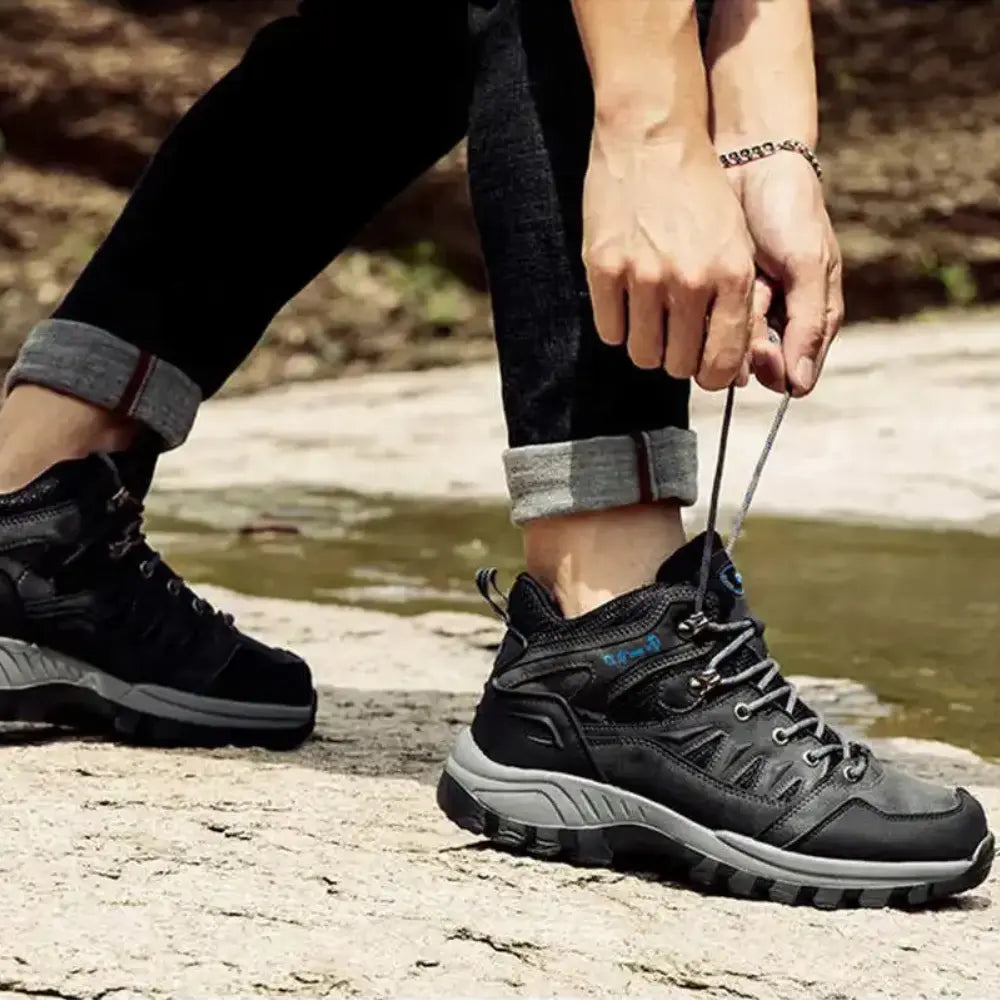 Unisex Waterproof Hiking Boots with Wide Forefoot and Reinforced Support