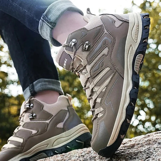 Unisex Waterproof Hiking Boots with Wide Forefoot and Reinforced Support