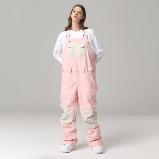 Unisex Waterproof Ski Bib – Adjustable Straps and Snow Protection