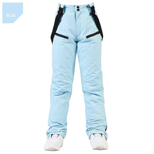 Unisex Waterproof Ski Pants – Windproof Snow Trousers with Secure Waist