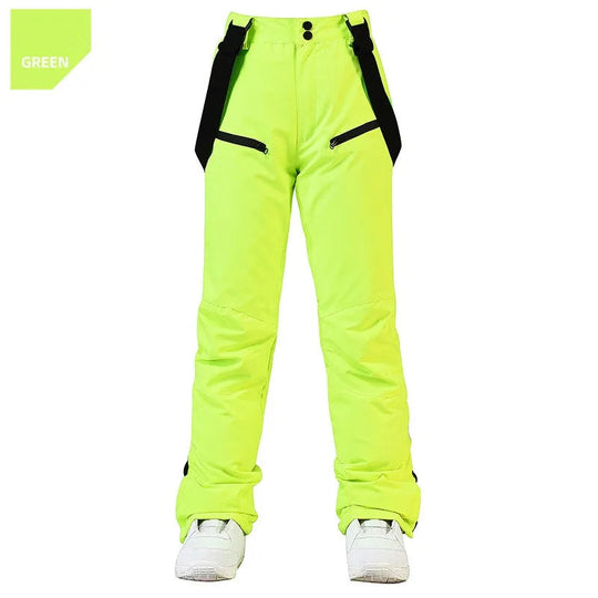 Unisex Waterproof Ski Pants – Windproof Snow Trousers with Secure Waist
