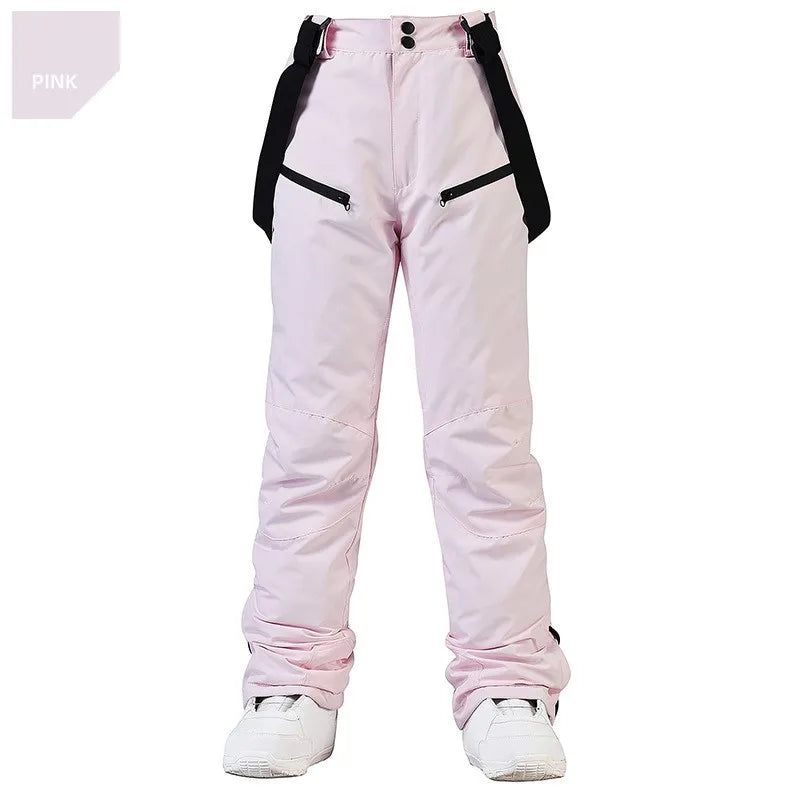 Unisex Waterproof Ski Pants – Windproof Snow Trousers with Secure Waist
