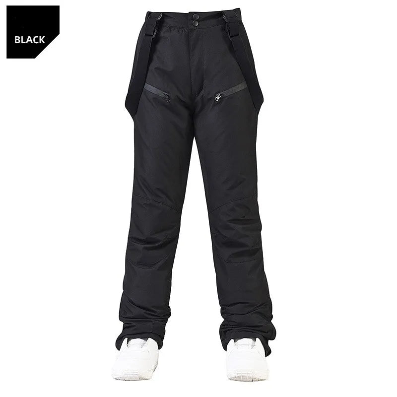Unisex Waterproof Ski Pants – Windproof Snow Trousers with Secure Waist